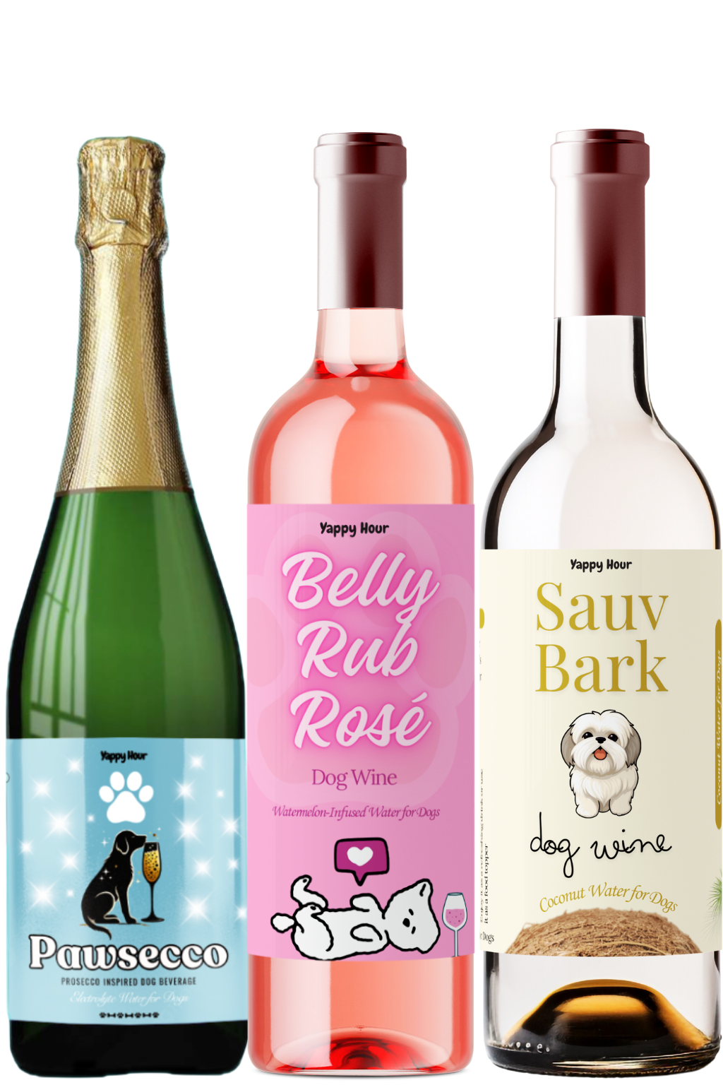Dog Wine Bundle | Rose, Sauv, Pawsecco
