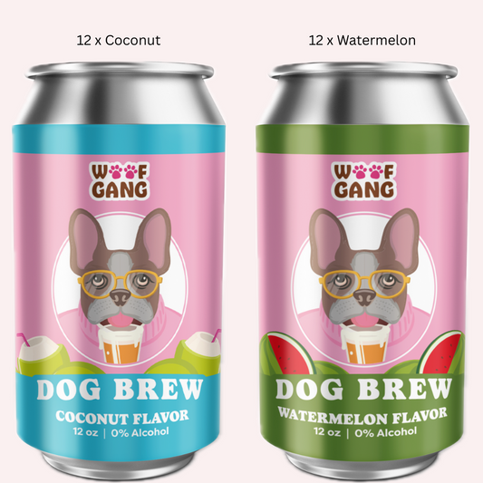 Woof Gang Dog Brew | Watermelon & Coconut, 24ct