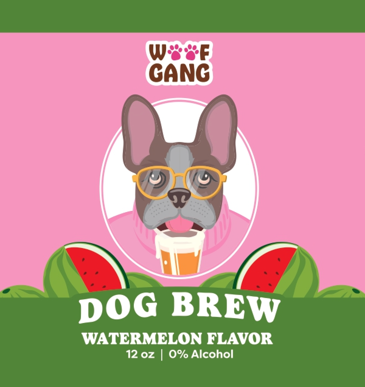 Woof Gang Dog Brew | Watermelon & Coconut, 24ct