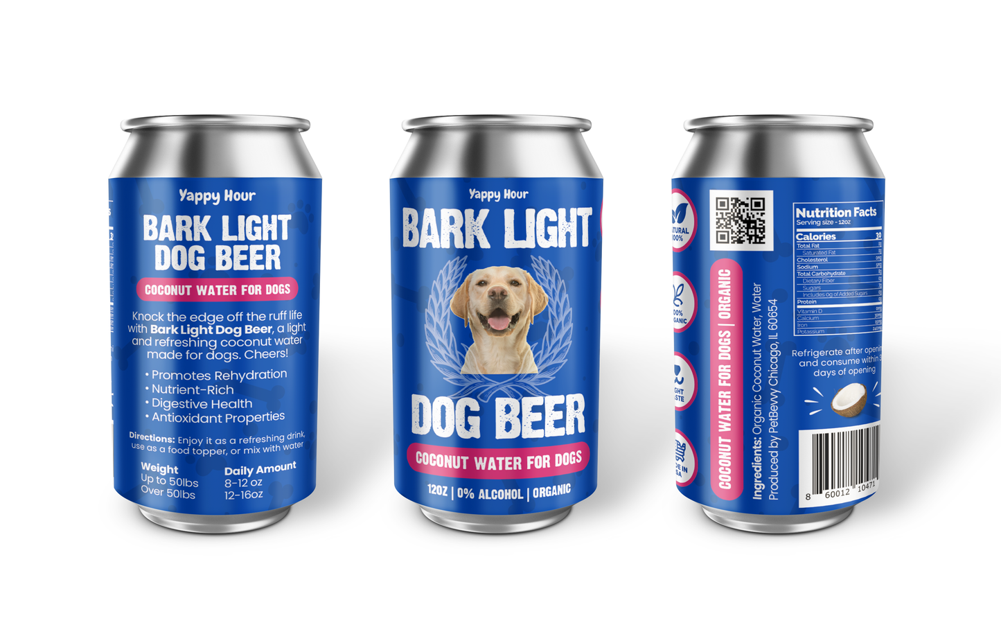 Bark Light Dog Beer 12oz | Watermelon | 24ct