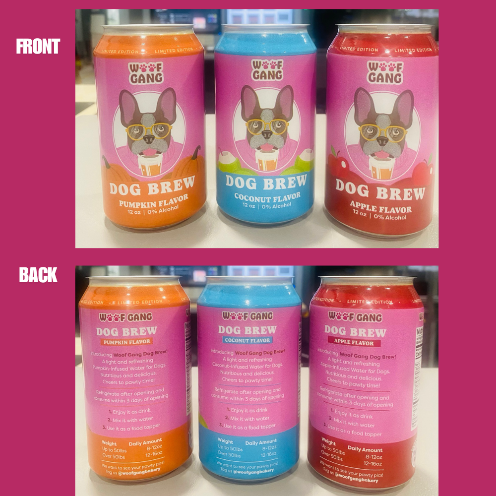 Woof Gang Dog Brew | Watermelon & Coconut, 24ct